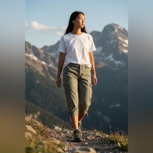 Natural Reflections Cargo Cropped Pants 18